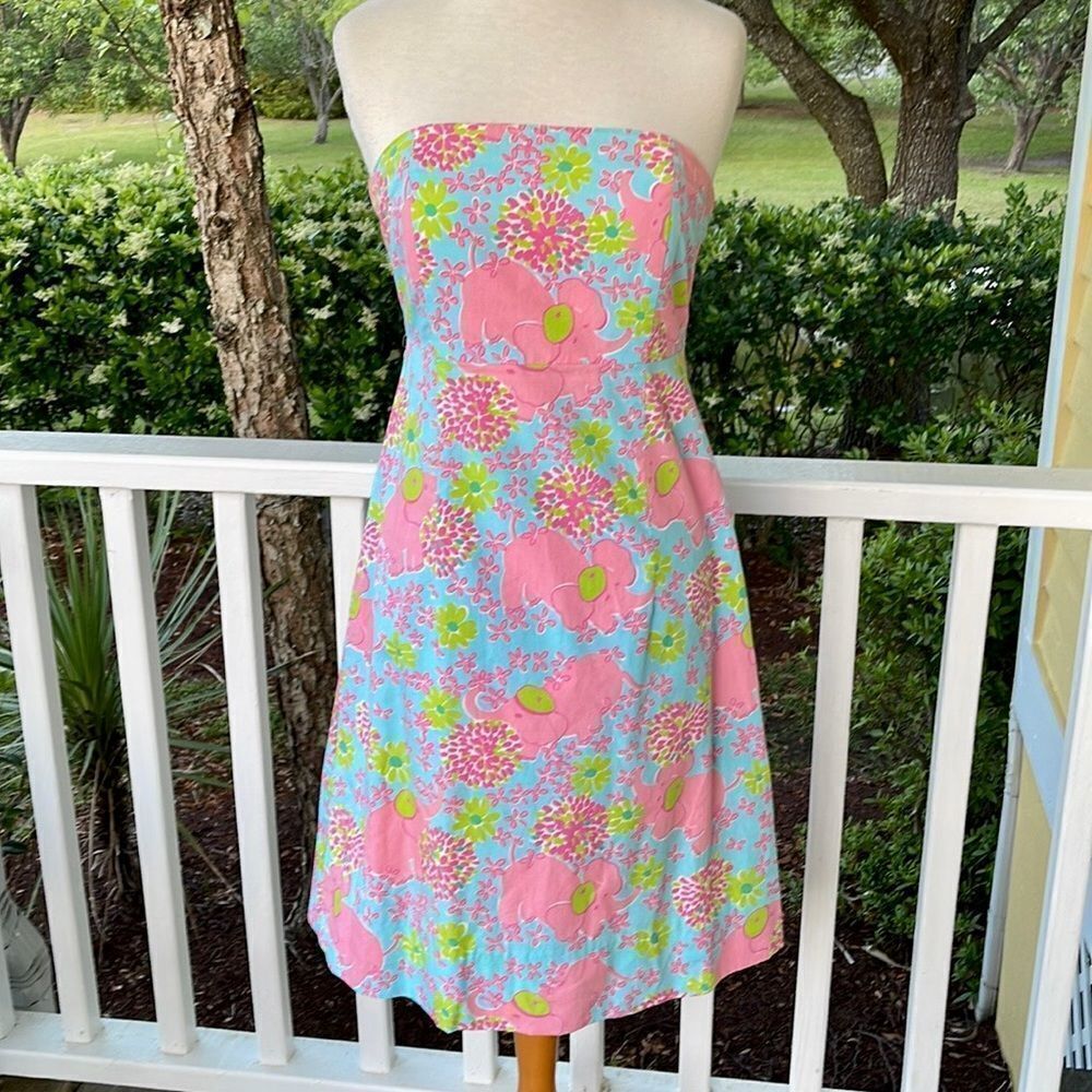 Lilly Pulitzer Strapless Summer Dress